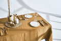 Softened Linen Tablecloth: Handmade with Mitered Corners, 30 Colors